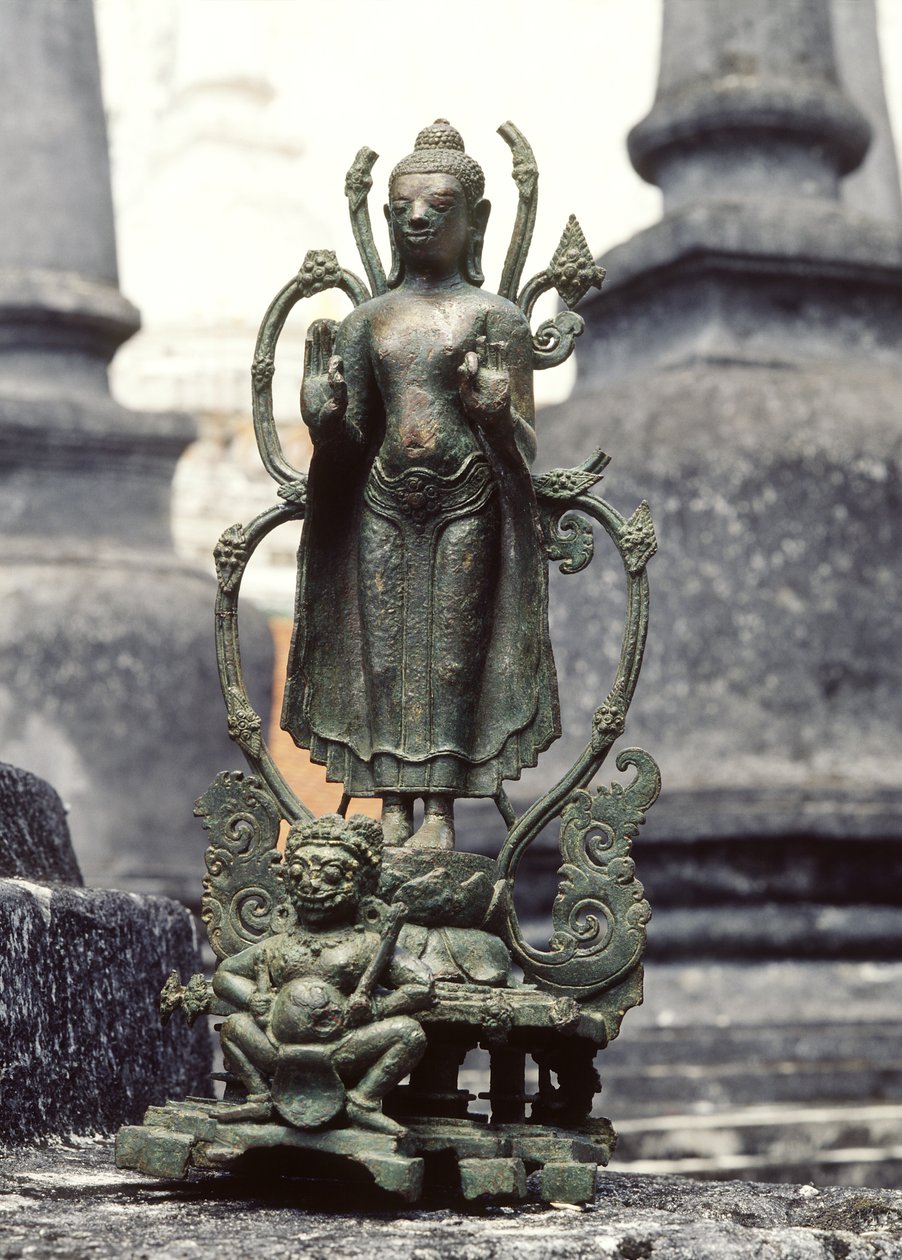 Buda tartışma duruşunda (bronz) by Siamese School