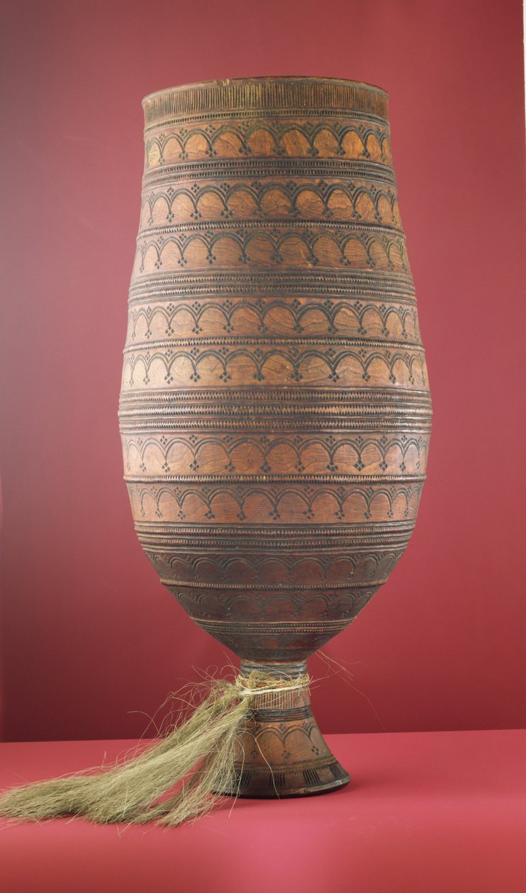 Yakut kımız kabı (ahşap ve at kılı) by Siberian School