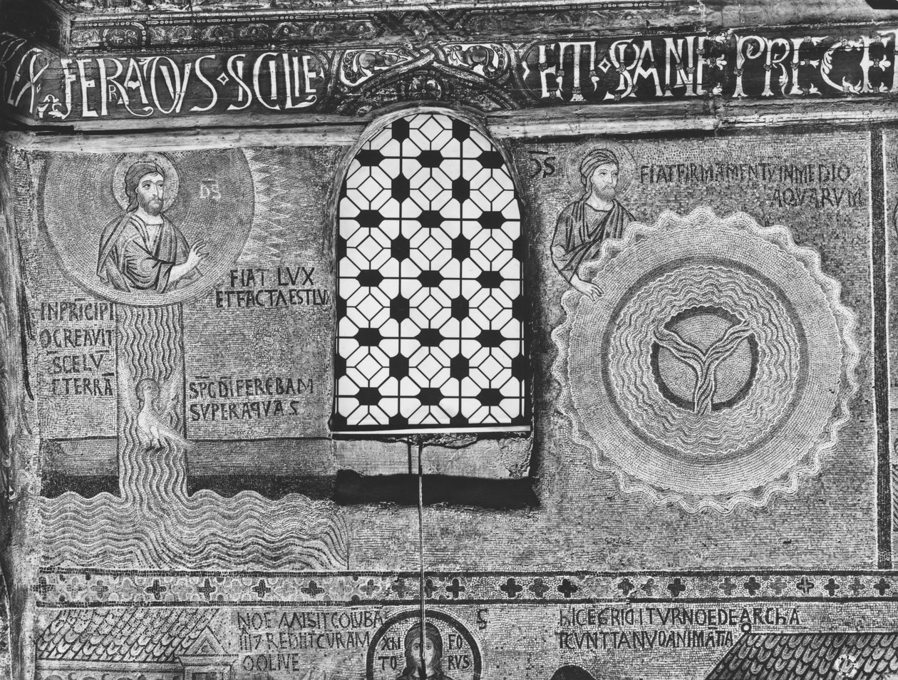 Cennetin ve Dünyanın Yaratılışı (mozaik) by Sicilian School