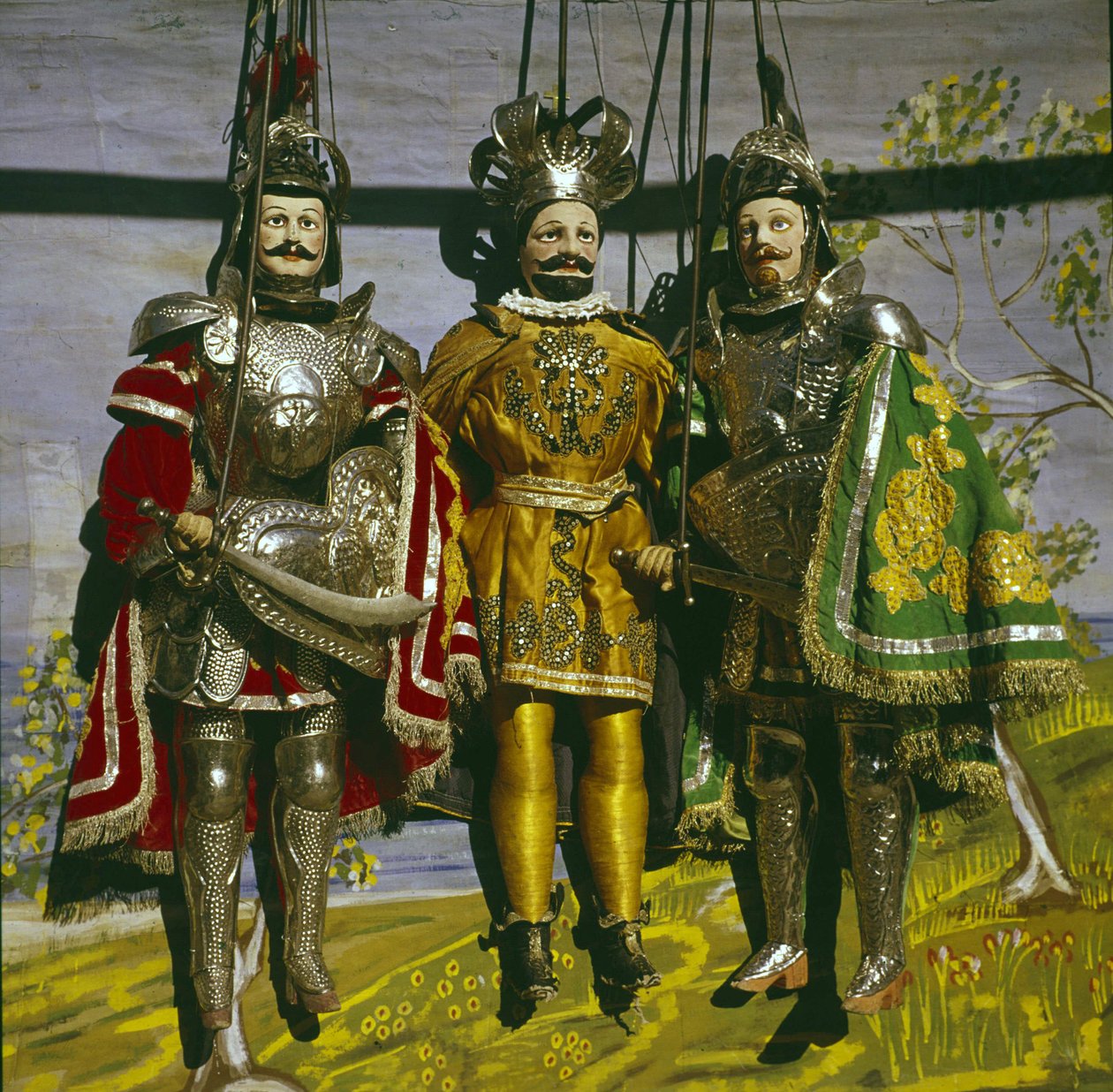 19. yüzyılın ç Pupi è veya Sicilyalı kuklaları. by Sicilian School
