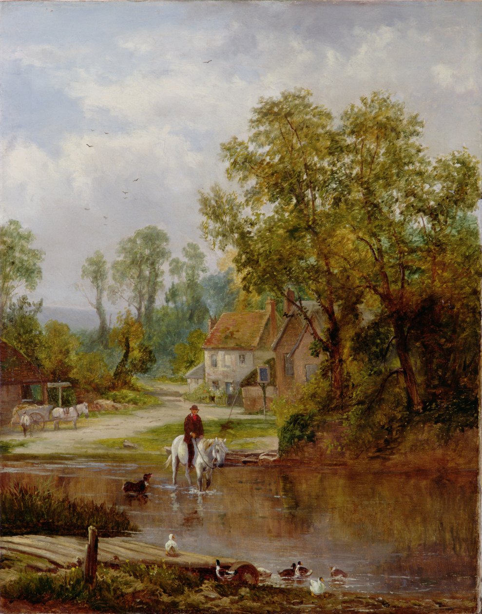A ford on the River Arun  by Sidney Clark