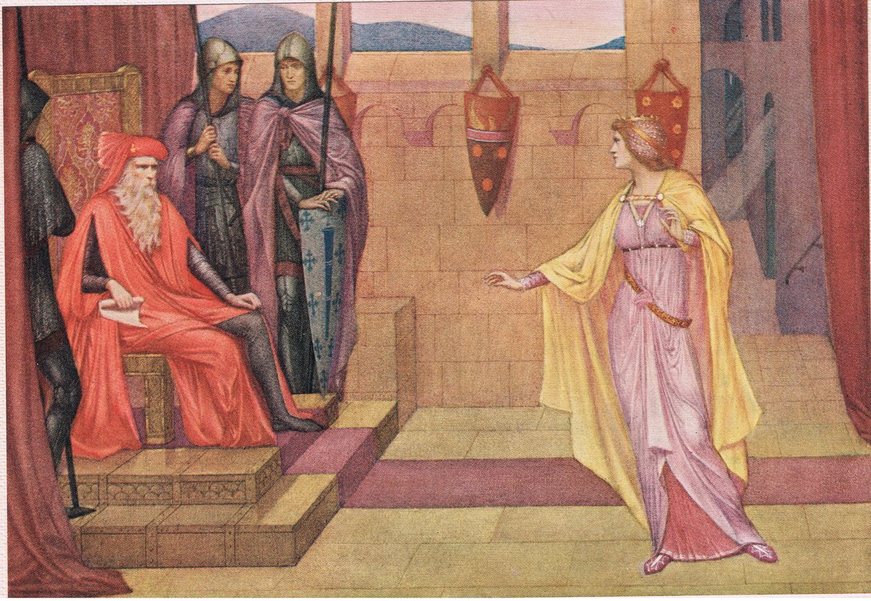 Irmingard ve babası. Babam "bu ya da manastır ve peçe" dedi. by Sidney Meteyard