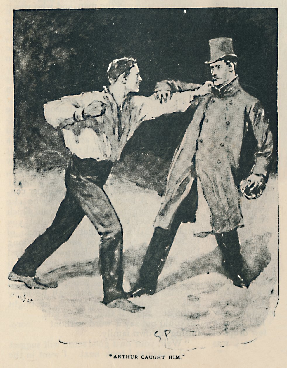 Arthur Onu Yakaladı, 1892 by Sidney Paget