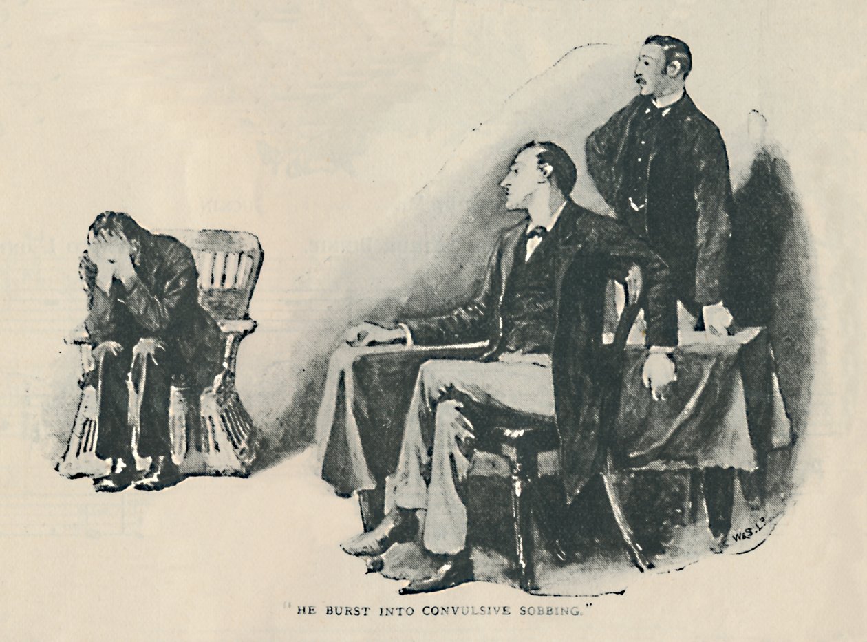 Sarsıcı Hıçkırıklar İçinde Patladı, 1892 by Sidney Paget