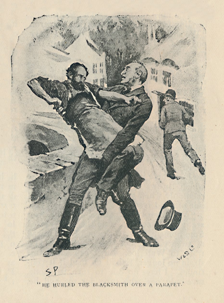 Demirciyi Parapetin Üstüne Attı, 1892 by Sidney Paget