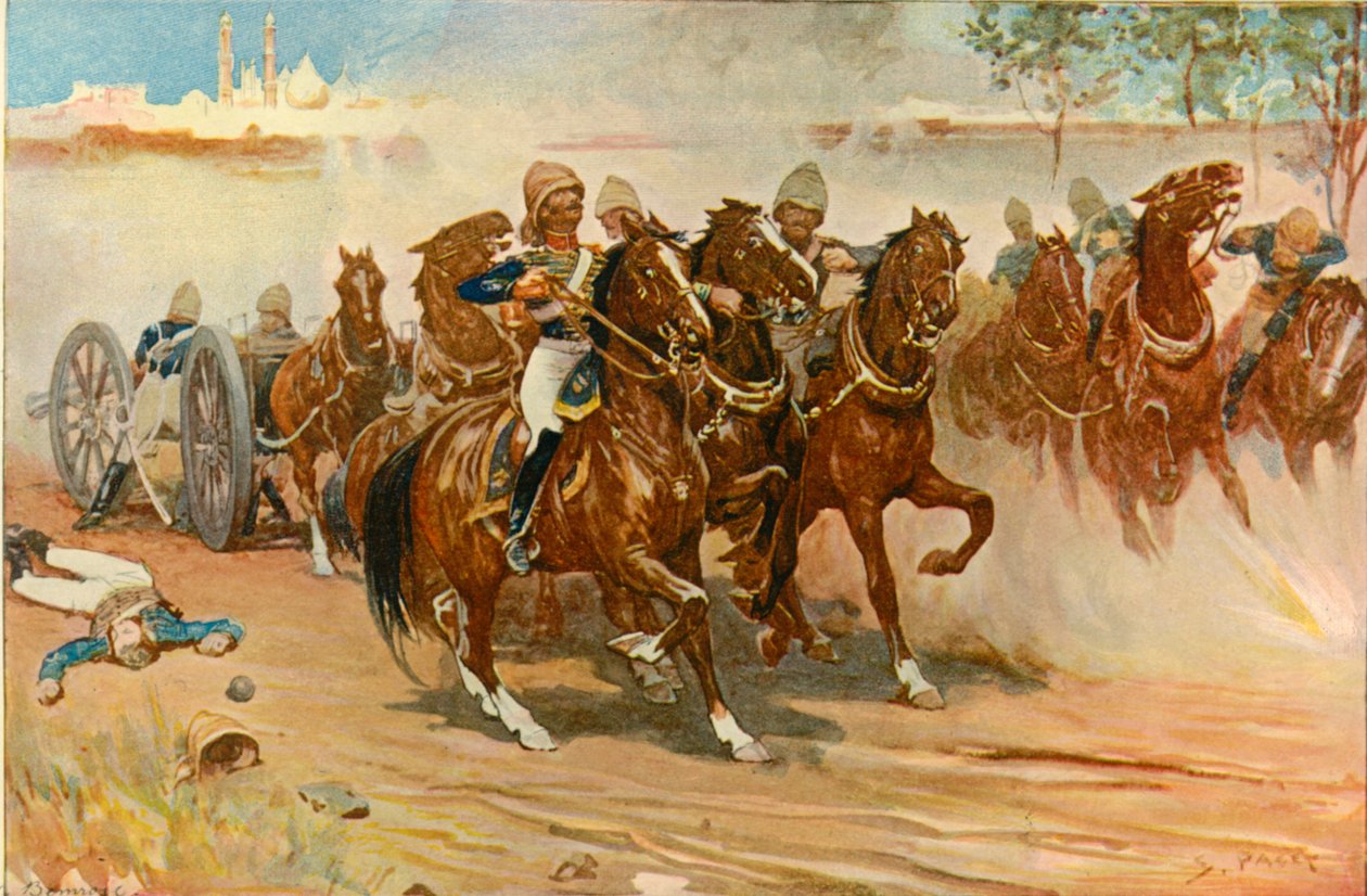 Teğmen Roberts Pilini Delhi Surları Altında Kurtarıyor, 1901. by Sidney Paget