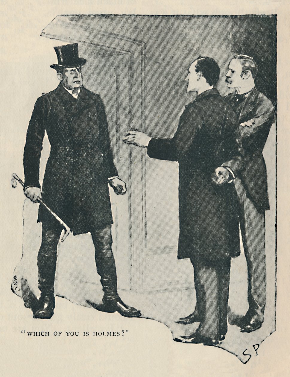 Hanginiz Holmes, 1892 by Sidney Paget