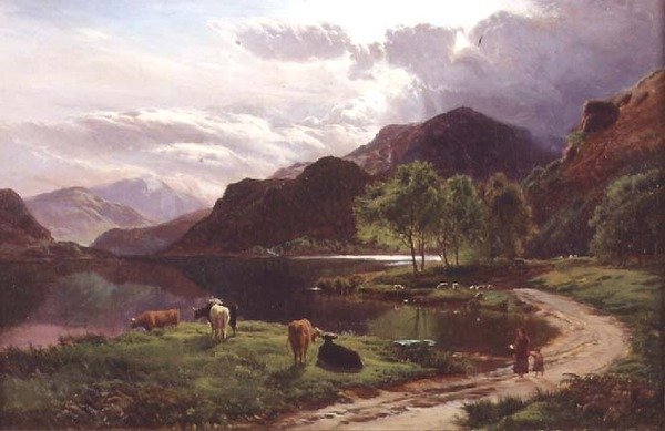 Akşam (tuval üzerine yağlı boya) by Sidney Richard Percy
