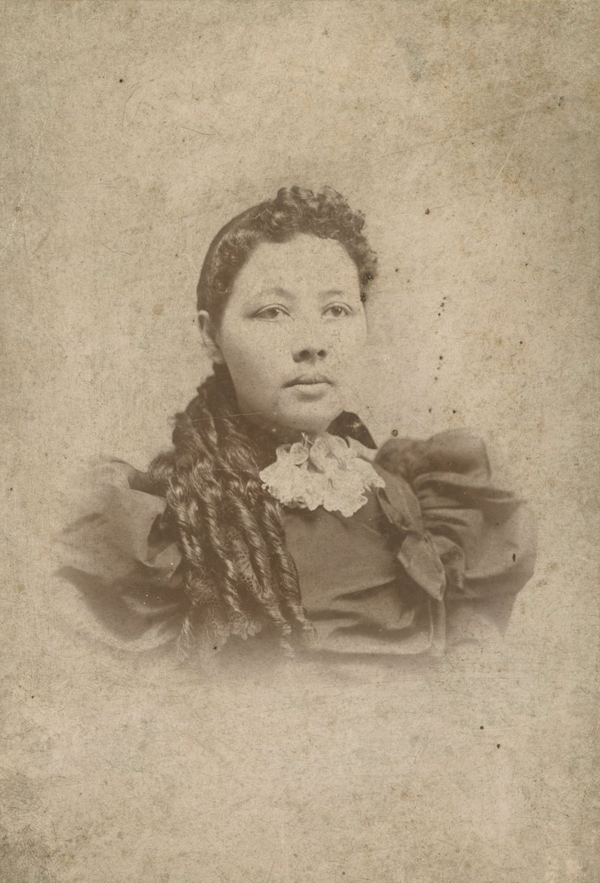 Vass ailesinin kimliği belirsiz bir üyesinin kabine kartı, 1880-1917. by Sidney Rufus Alley
