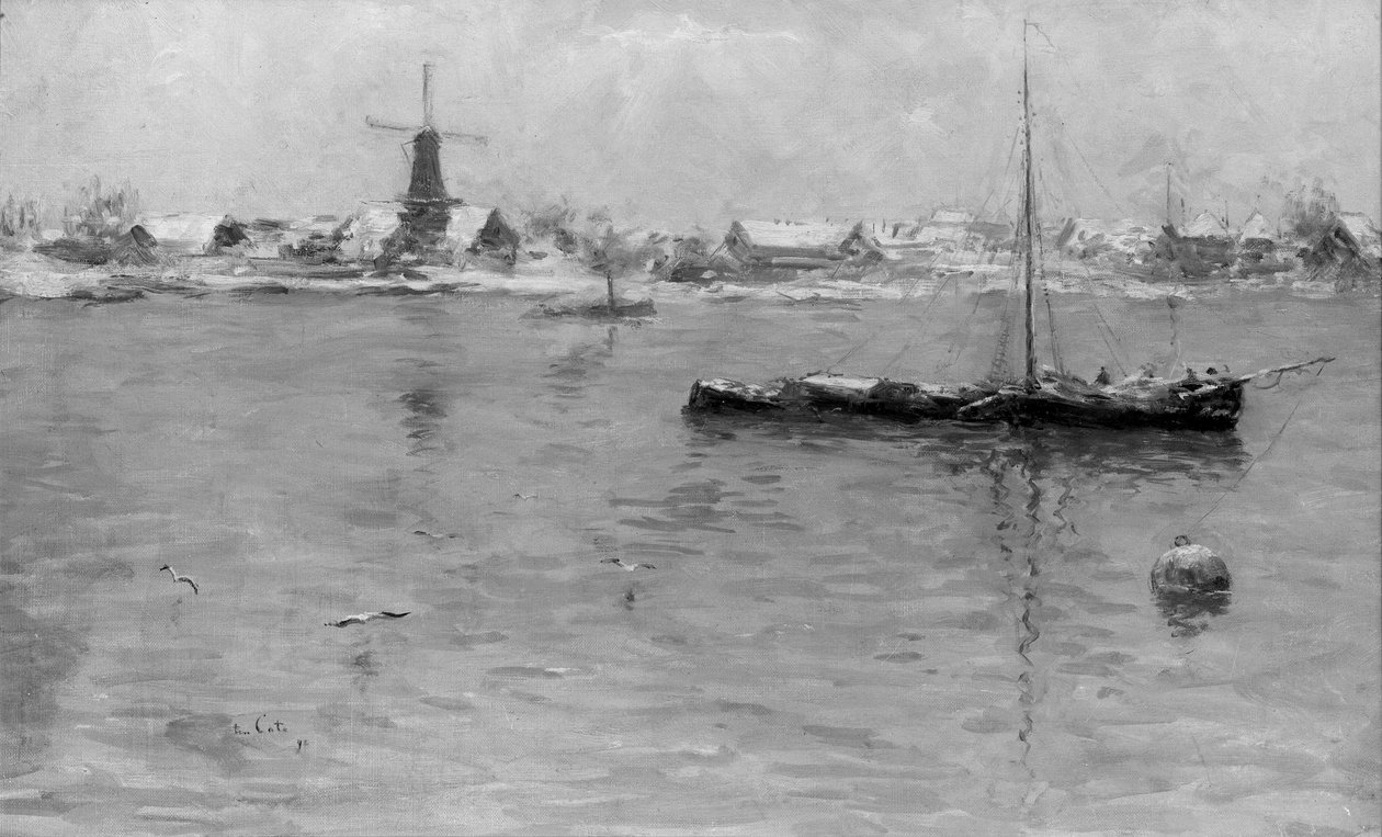Kış mevsiminde Dordrecht by Siebe Johannes ten Cate