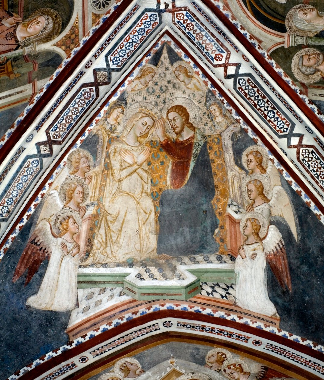 14. yüzyılın Siena okulu tarafından gerçekleştirilen Bakire Şapeli Bakire Fresk