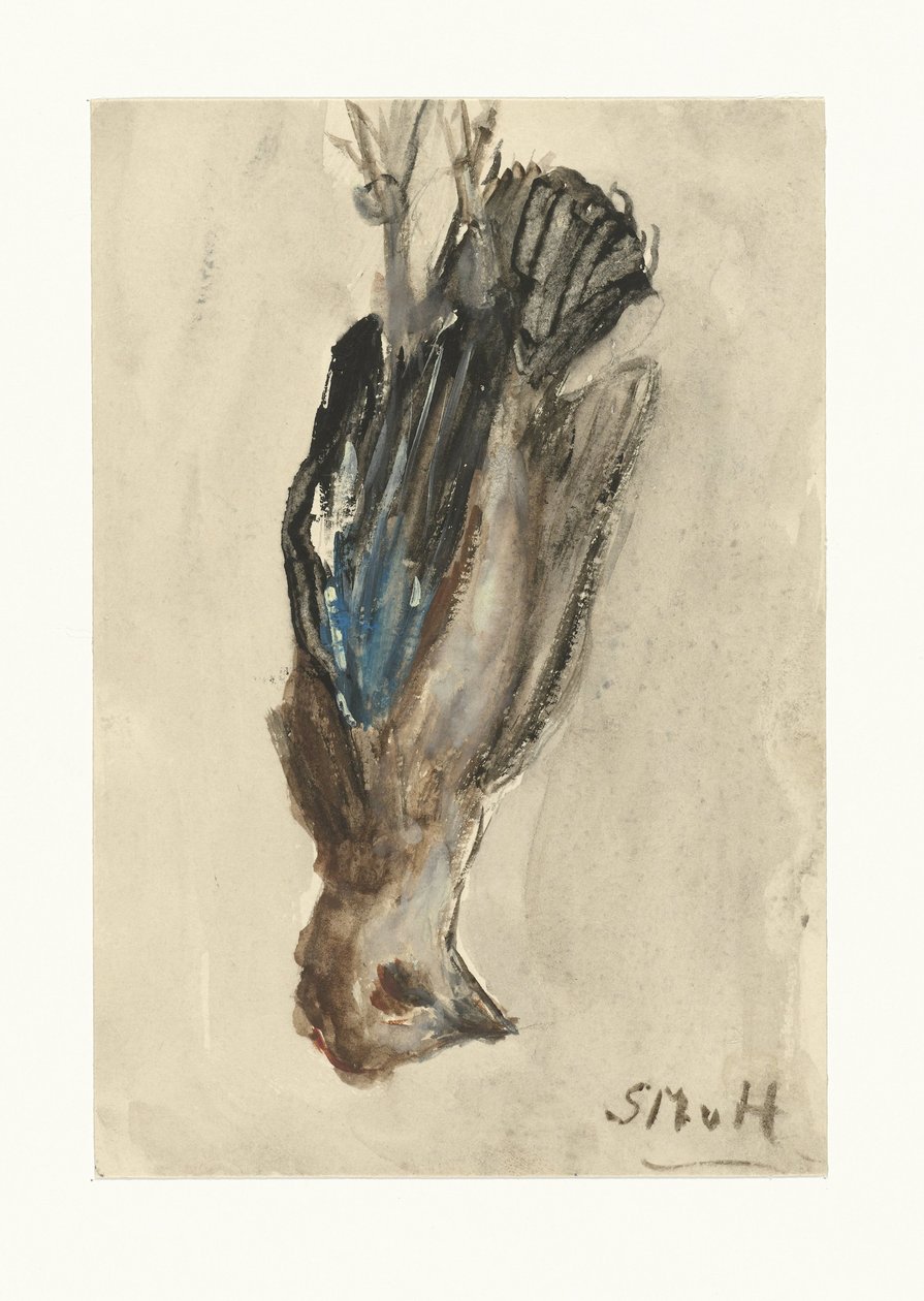 Bacaklarından sarkan ölü kuş by Sientje Mesdag van Houten