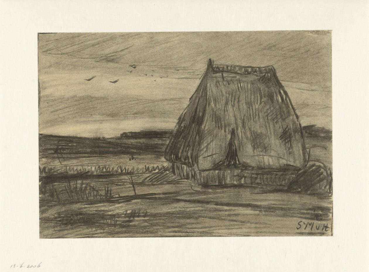 Kulübe ile manzara by Sientje Mesdag van Houten