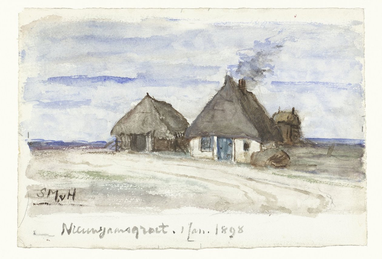 Çiftlik ile Yeni Yıl Tebrikleri by Sientje Mesdag van Houten