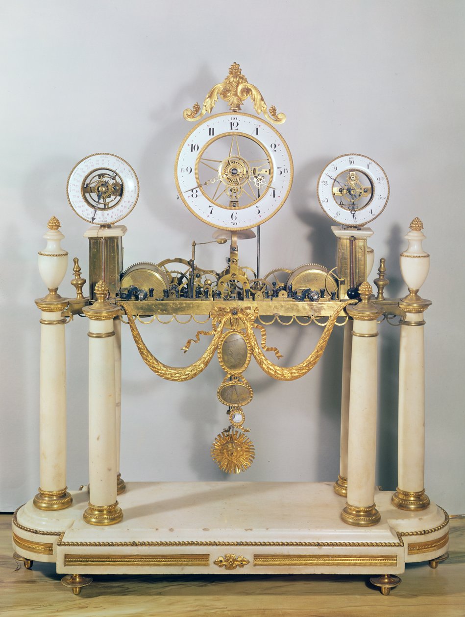 Saat, 1795 (altın, mermer ve bronz) by Sigird Darlot