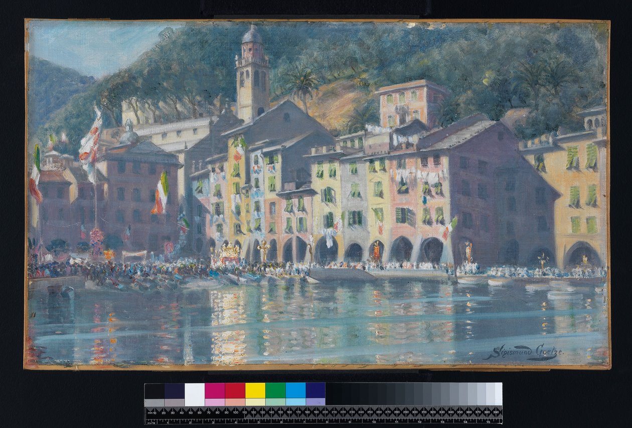 San Giorgio, Portofino Bayramı by Sigismund Christian Hubert Goetze