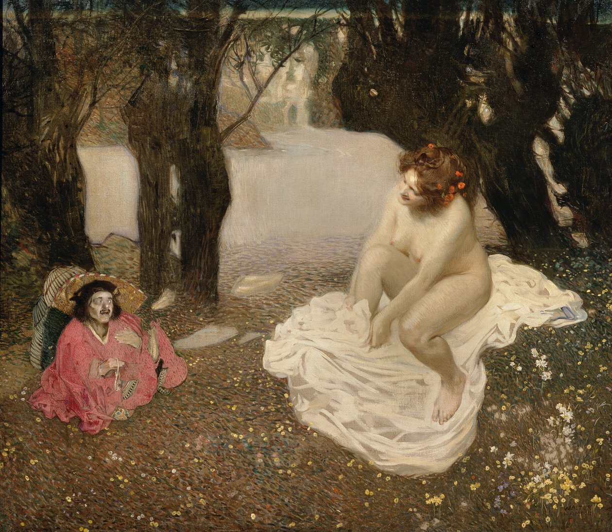 Cüce ve Kadın by Sigmund Walter Hampel
