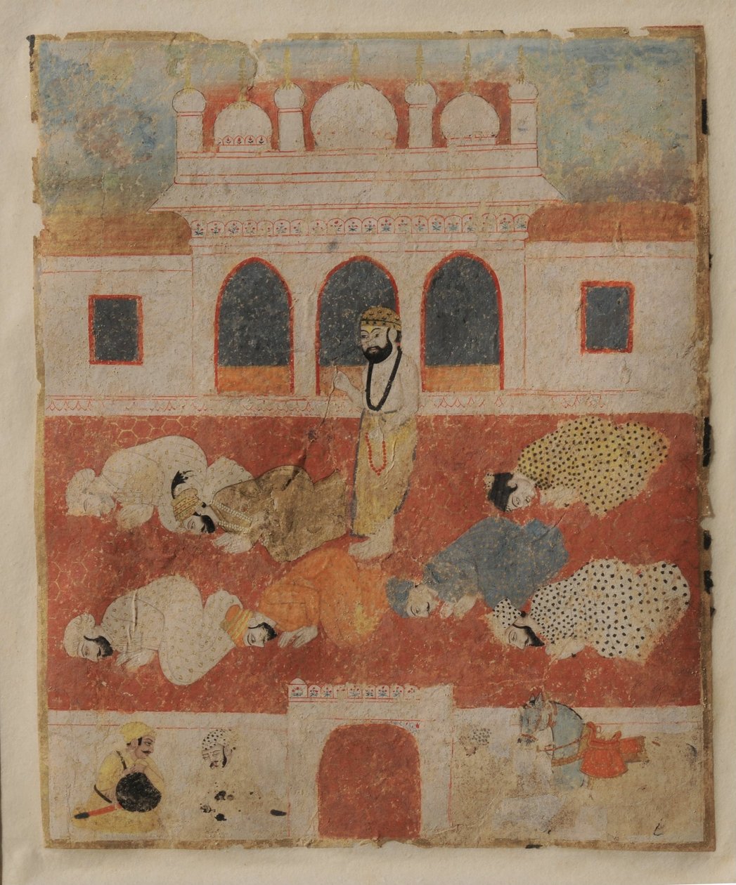 Guru Nanak Dev ji adanmışların ortasında duruyor by Sikh School