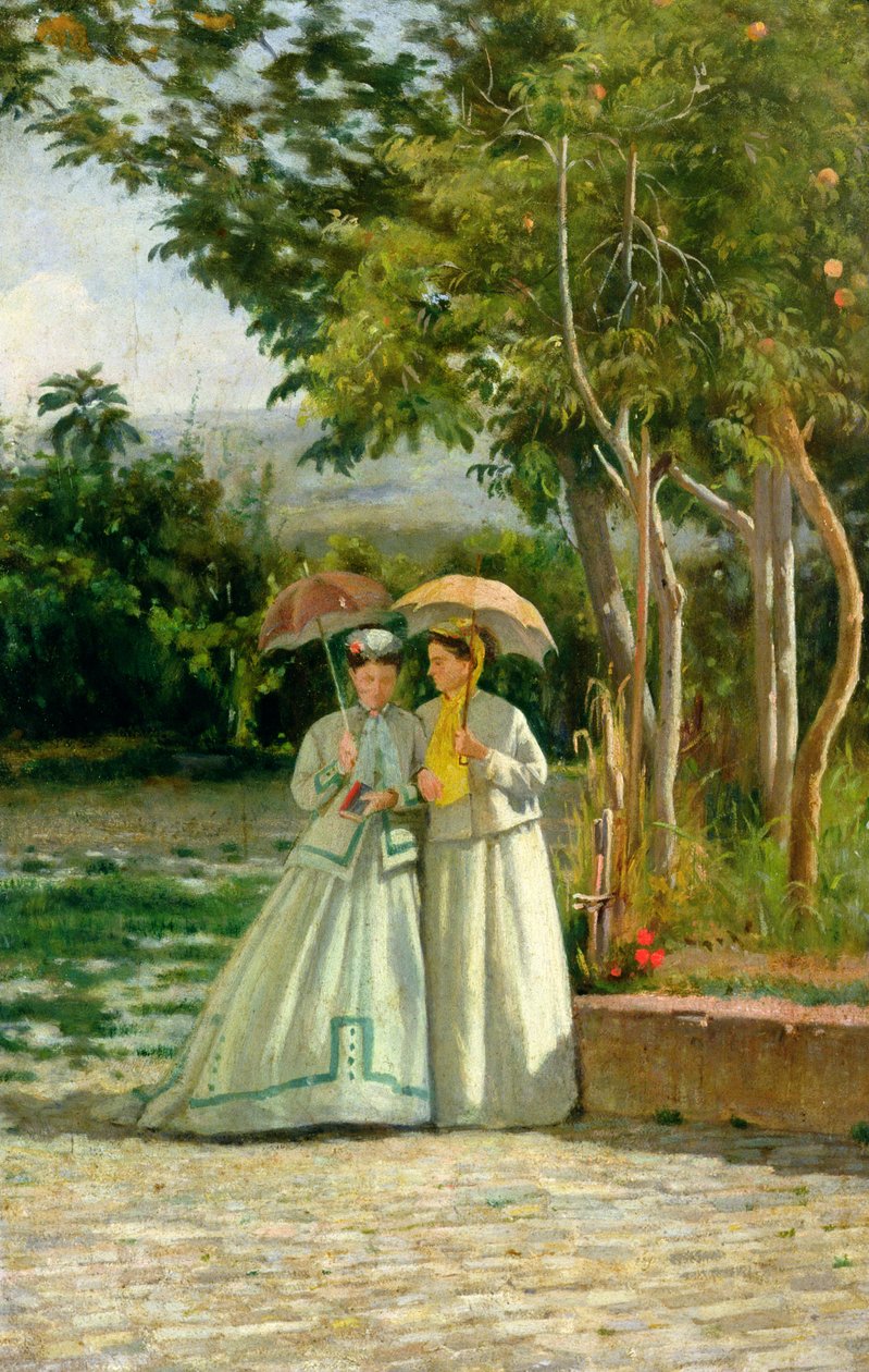 Bahçede Gezinti by Silvestro Lega