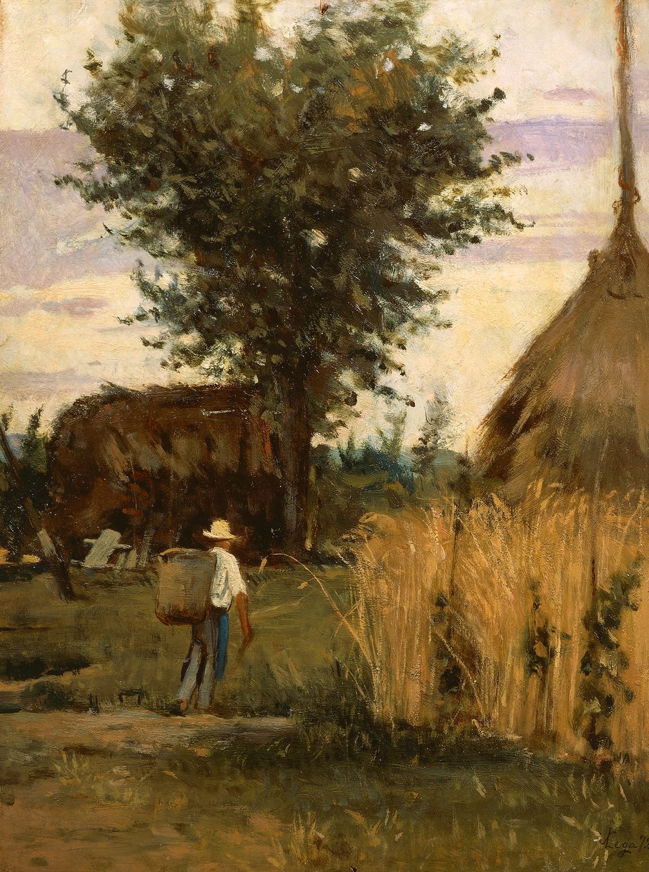 Ahır, Silvestro Lega tarafından by Silvestro Lega