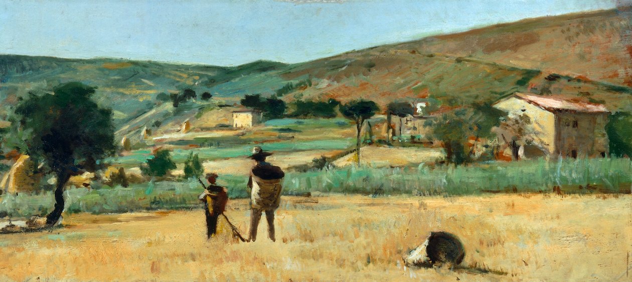 Köylülerle Kırsal, Silvestro Lega by Silvestro Lega