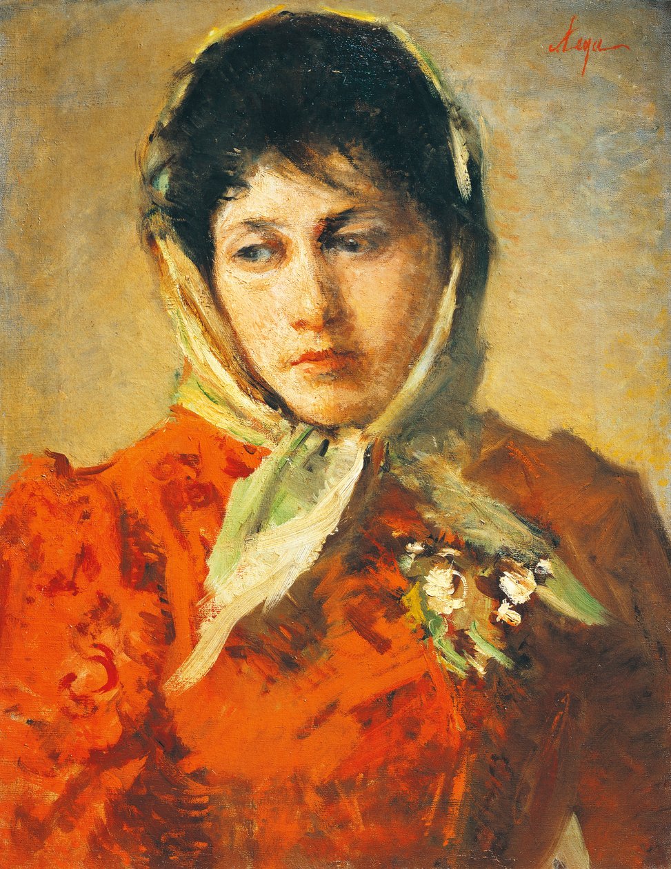La scellerata (Kötü kadın), Silvestro Lega (1826-1895), tuval üzerine yağlı boya, 50x38 cm by Silvestro Lega