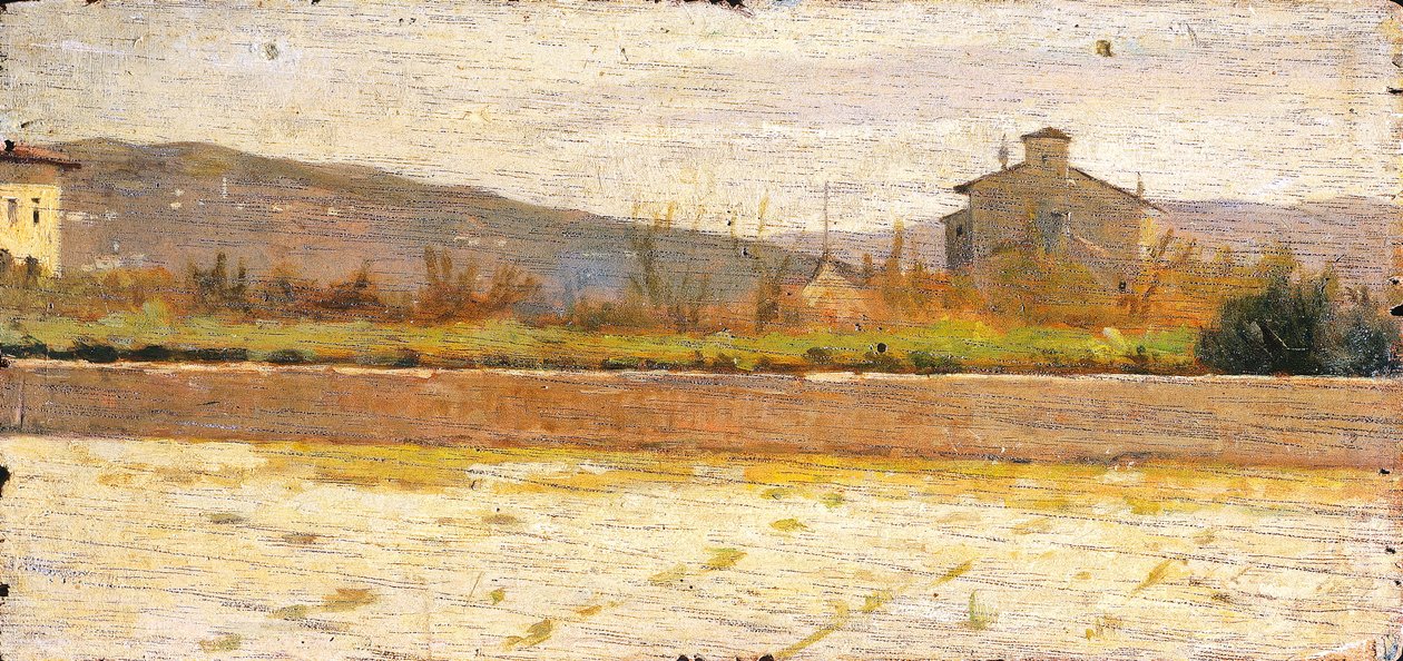 Modigliana Manzarası, Silvestro Lega (1826-1895) by Silvestro Lega
