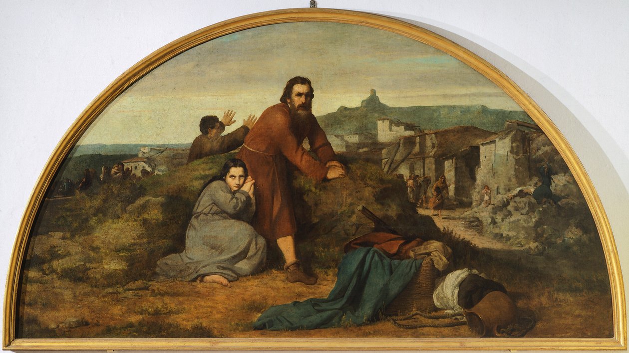 Lunette of deprem, Silvestro Lega (1826-1895), Canton Oratory, Modigliana, Emilia Romagna by Silvestro Lega