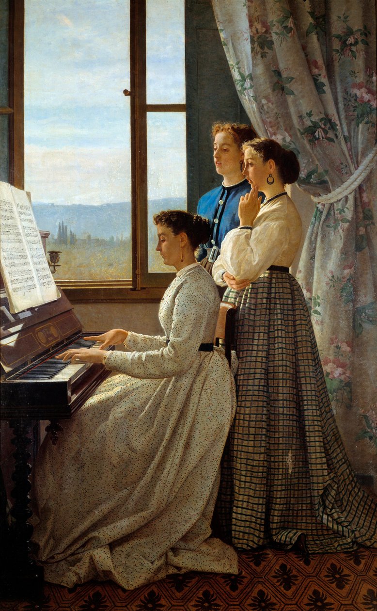 Toskana raketi. Silvestro Lega (1826-1895) Ec. İtalyan. by Silvestro Lega