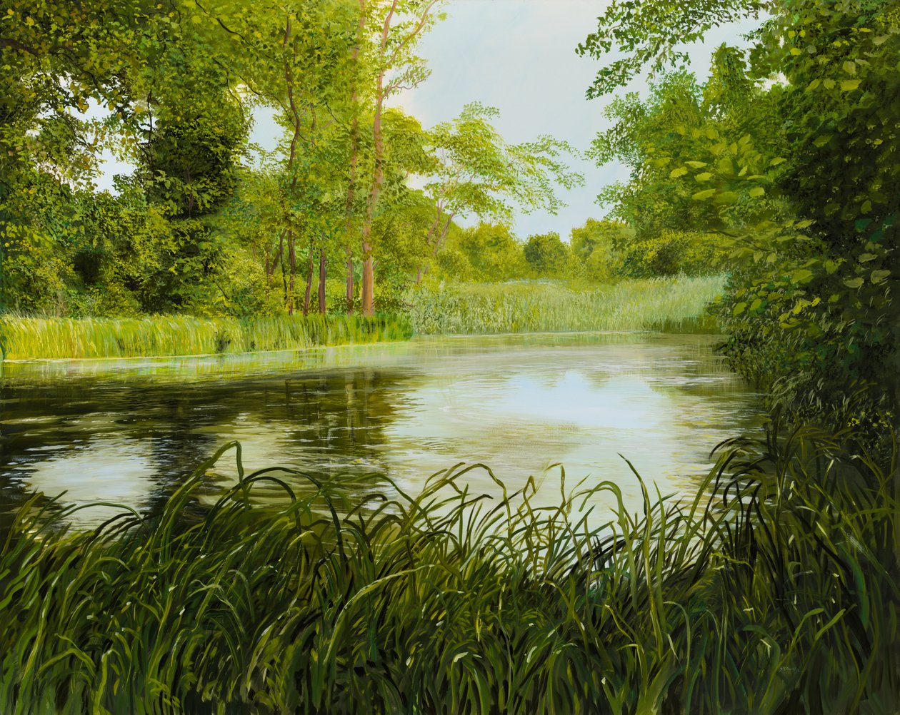 Idyll am Fluss by Silvian Sternhagel
