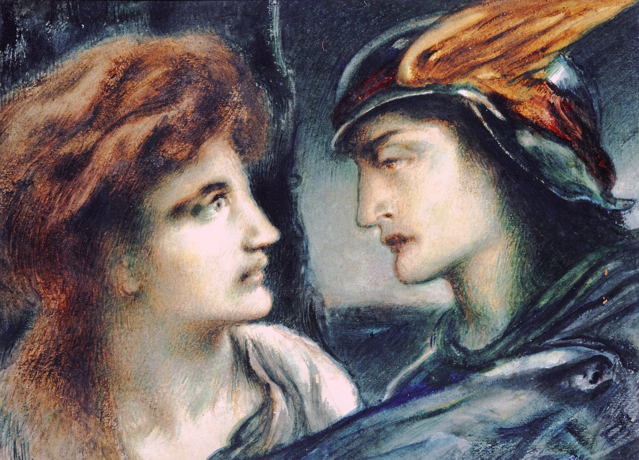 Merkür ve Persephone by Simeon Solomon