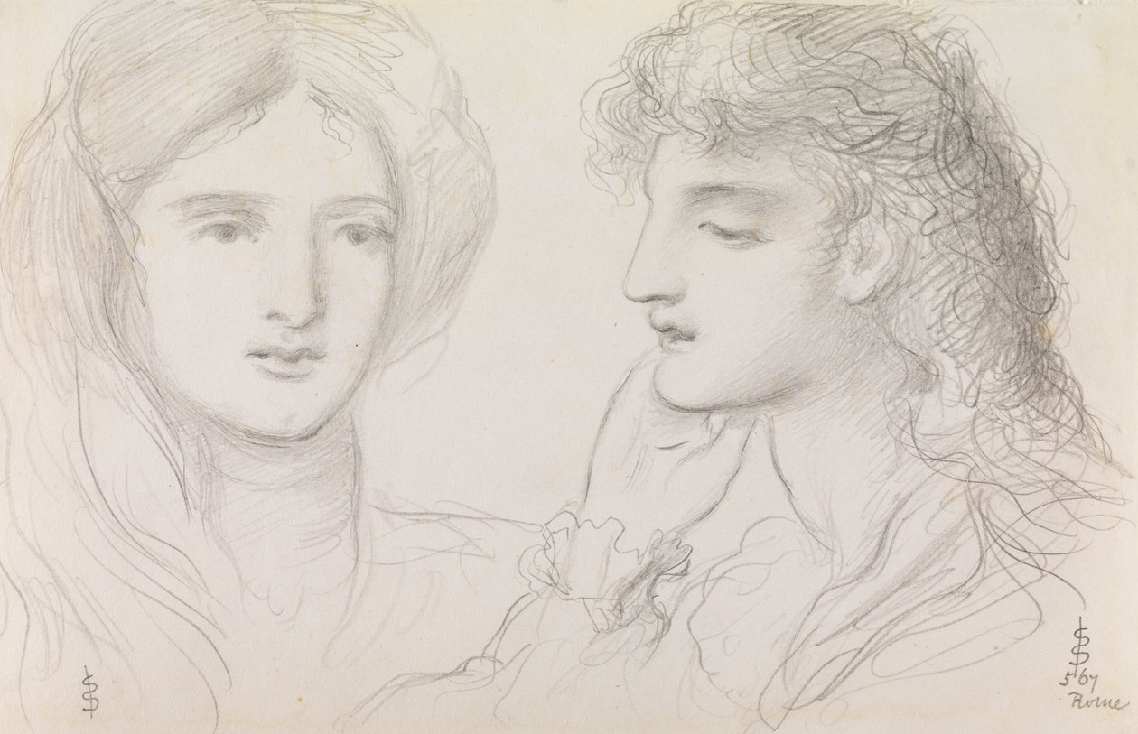 Bir Kızın Çalışmaları, 1867 by Simeon Solomon