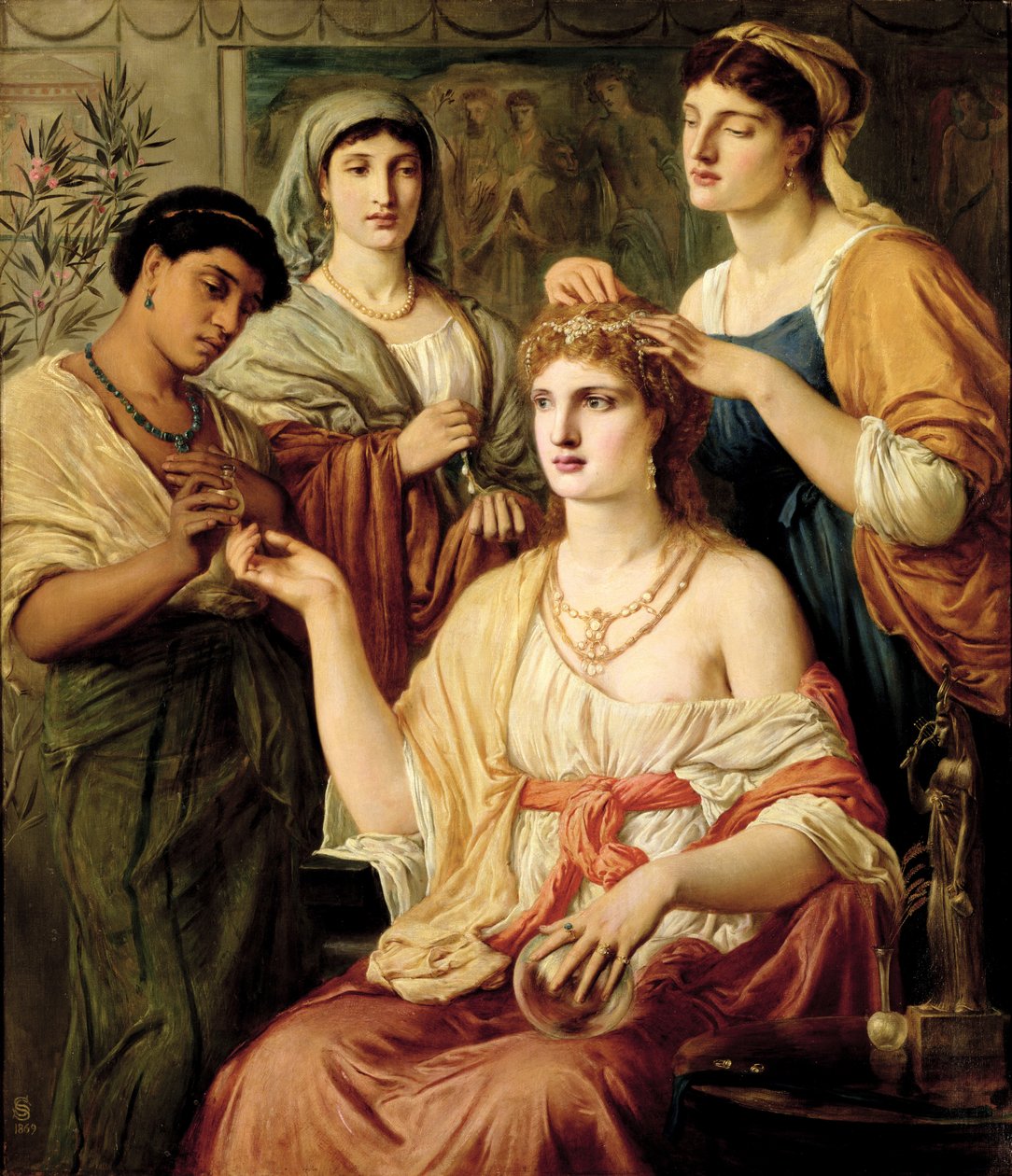 Bir Romalı Hanımın Tuvaleti, 1869 by Simeon Solomon