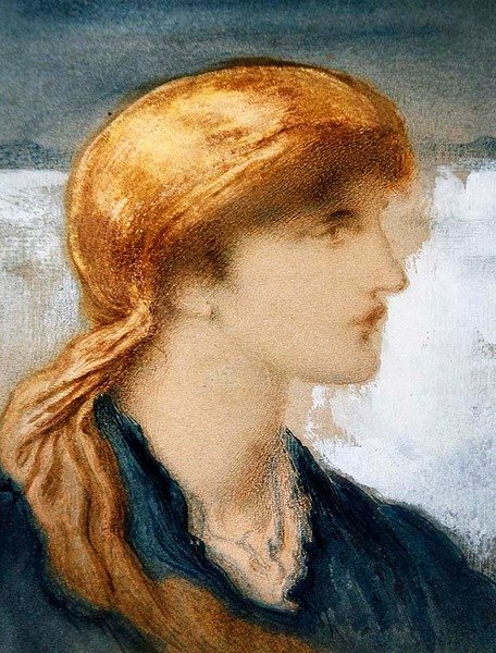 Bir Kızın Başı by Simeon Solomon
