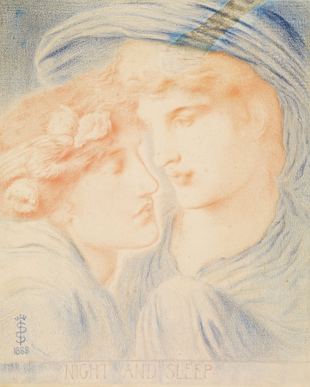 Gece ve Uyku, 1888 by Simeon Solomon