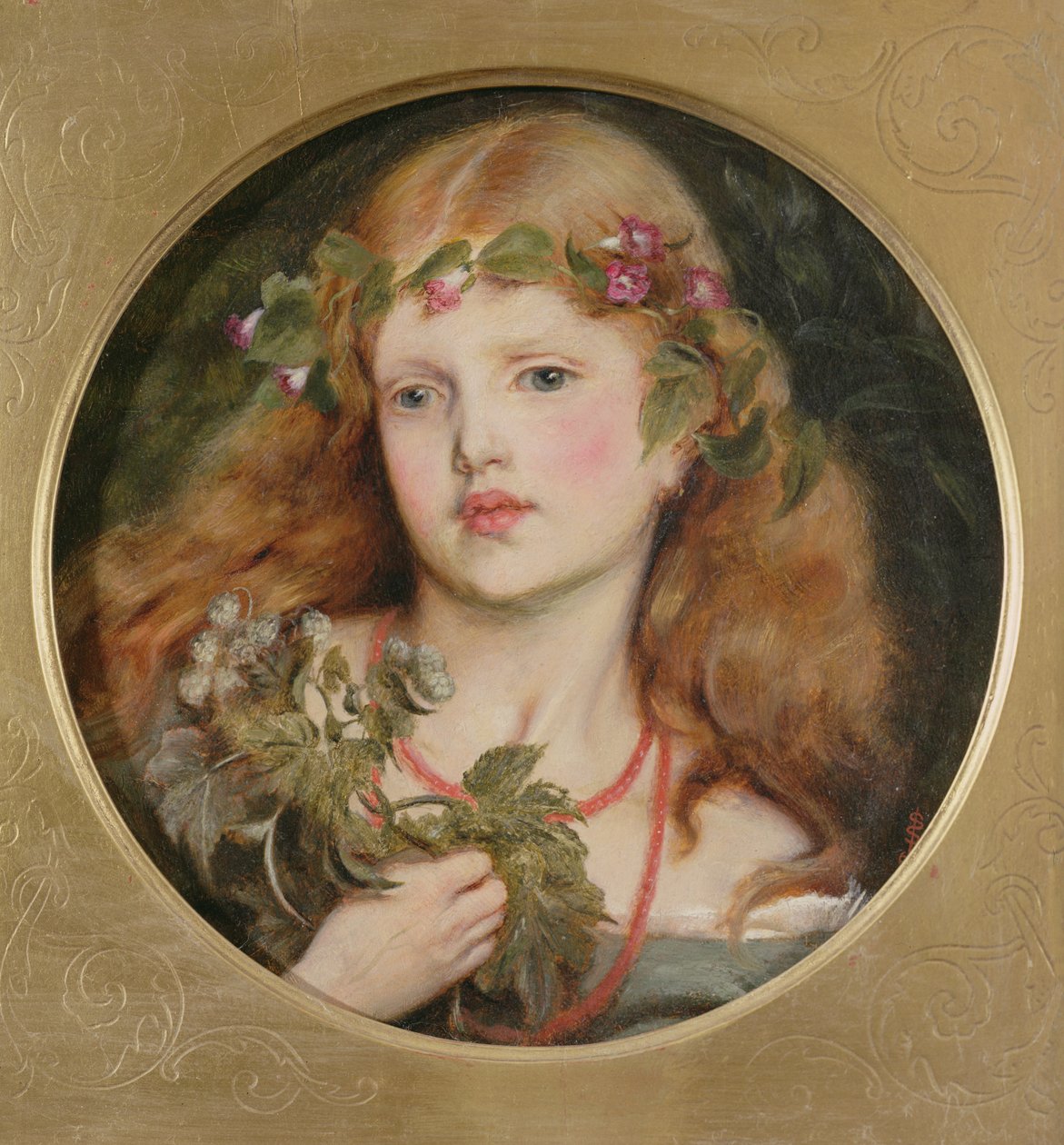 Bir Kız Kafasının İncelenmesi, 1863 by Simeon Solomon