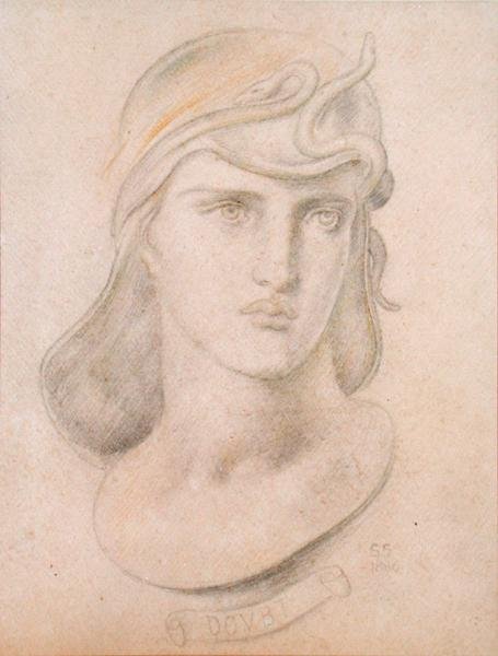 İdeal Bir Başın Çalışması by Simeon Solomon