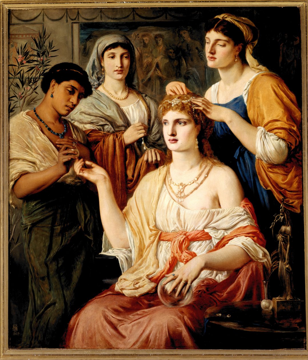 Bir Romalı Hanımın Tuvaleti by Simeon Solomon