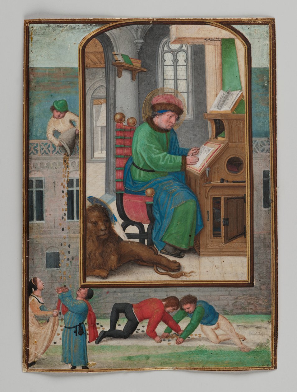 Aziz Mark Yazısı, 1521 (parşömen üzerine tempera) by Simon Bening