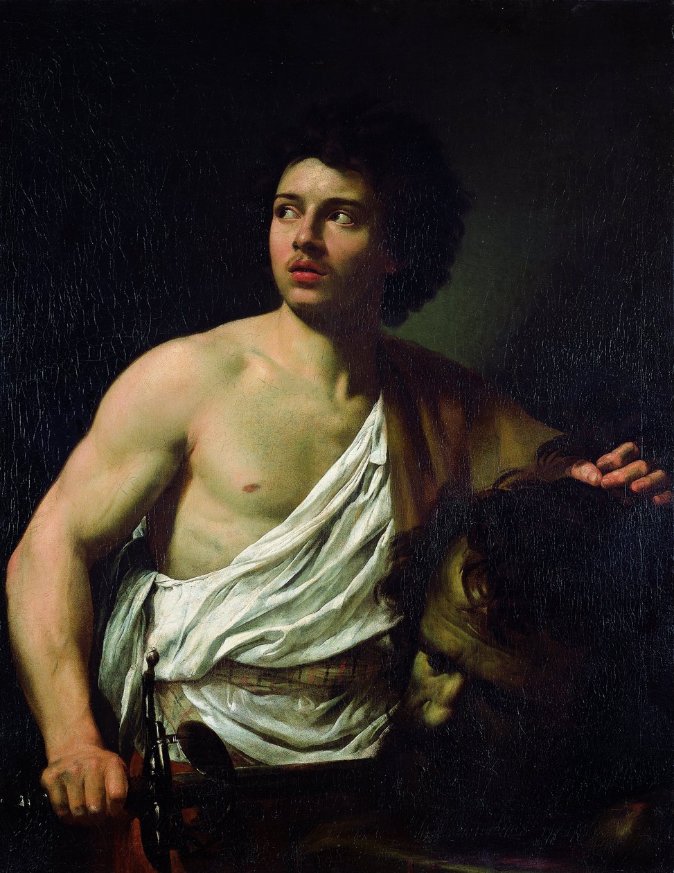 Goliath Başkanı ile David by Simon Vouet