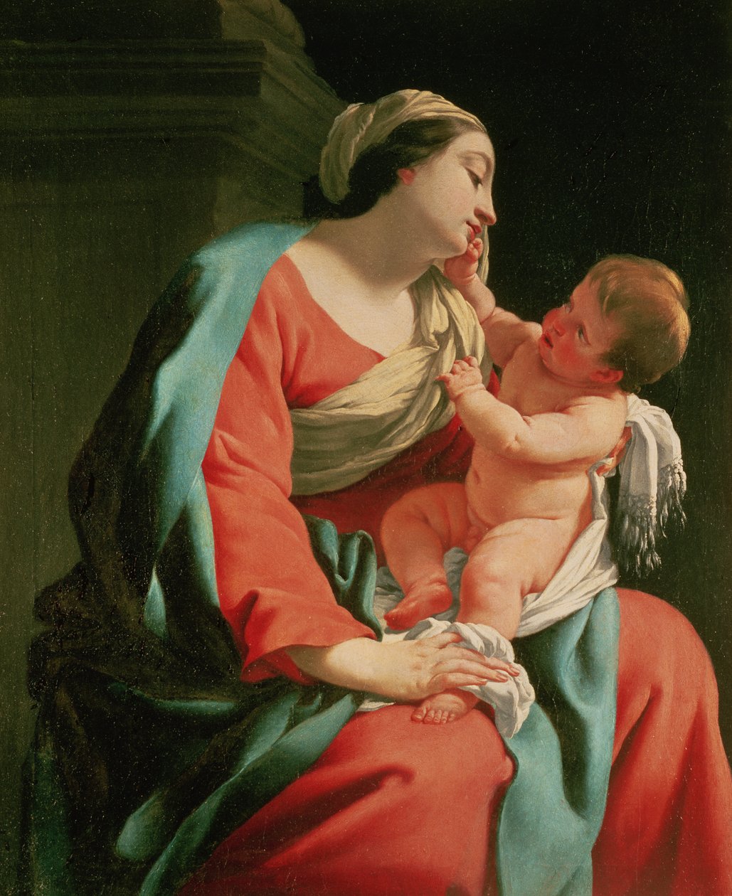 madonna ve çocuk by Simon Vouet
