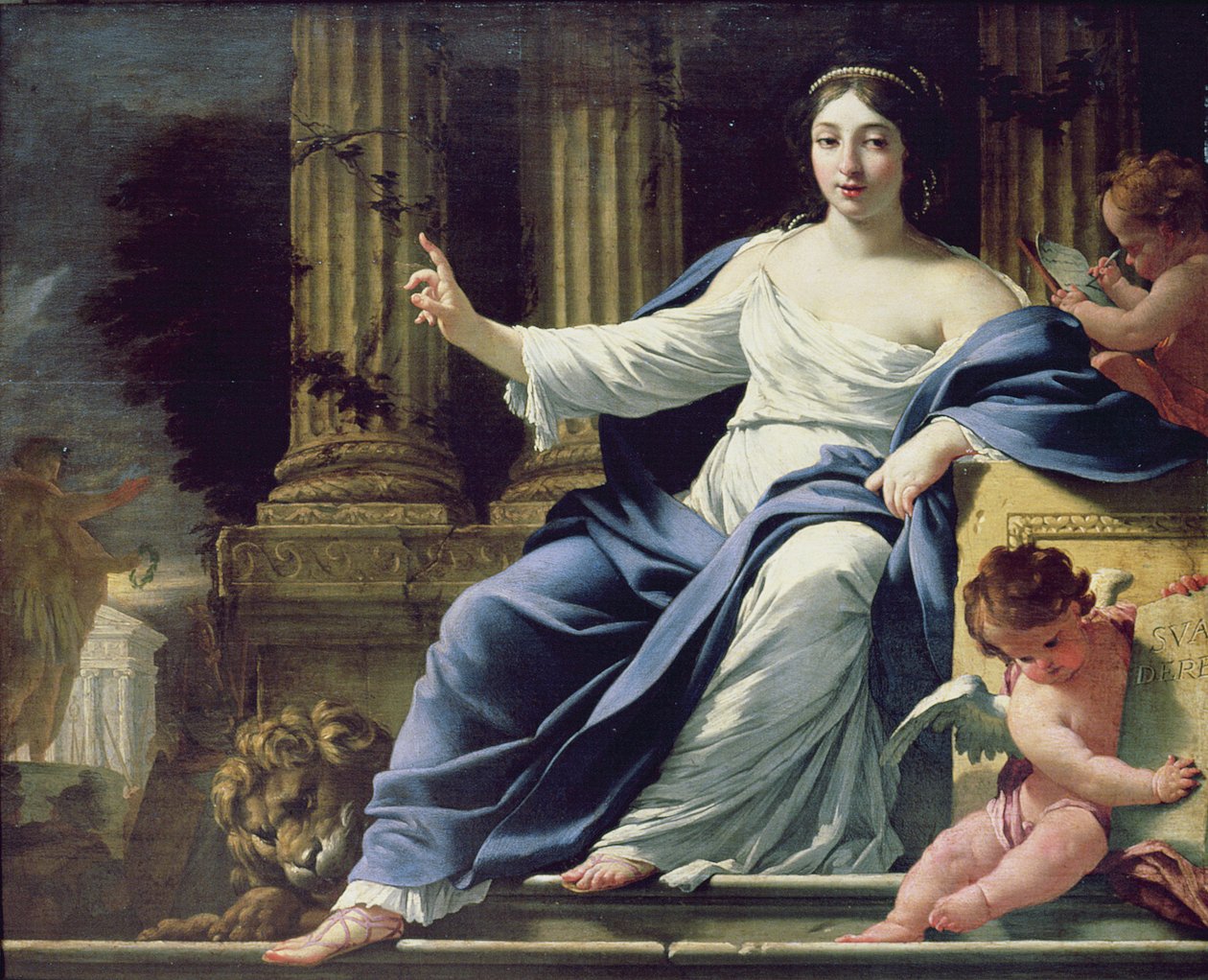 Polymnia, Belagat İlham Perisi by Simon Vouet