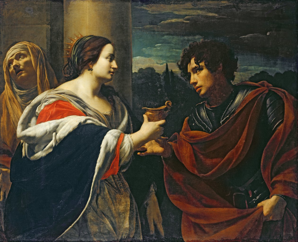 Sophonisbe Zehir Kupasını Alır by Simon Vouet