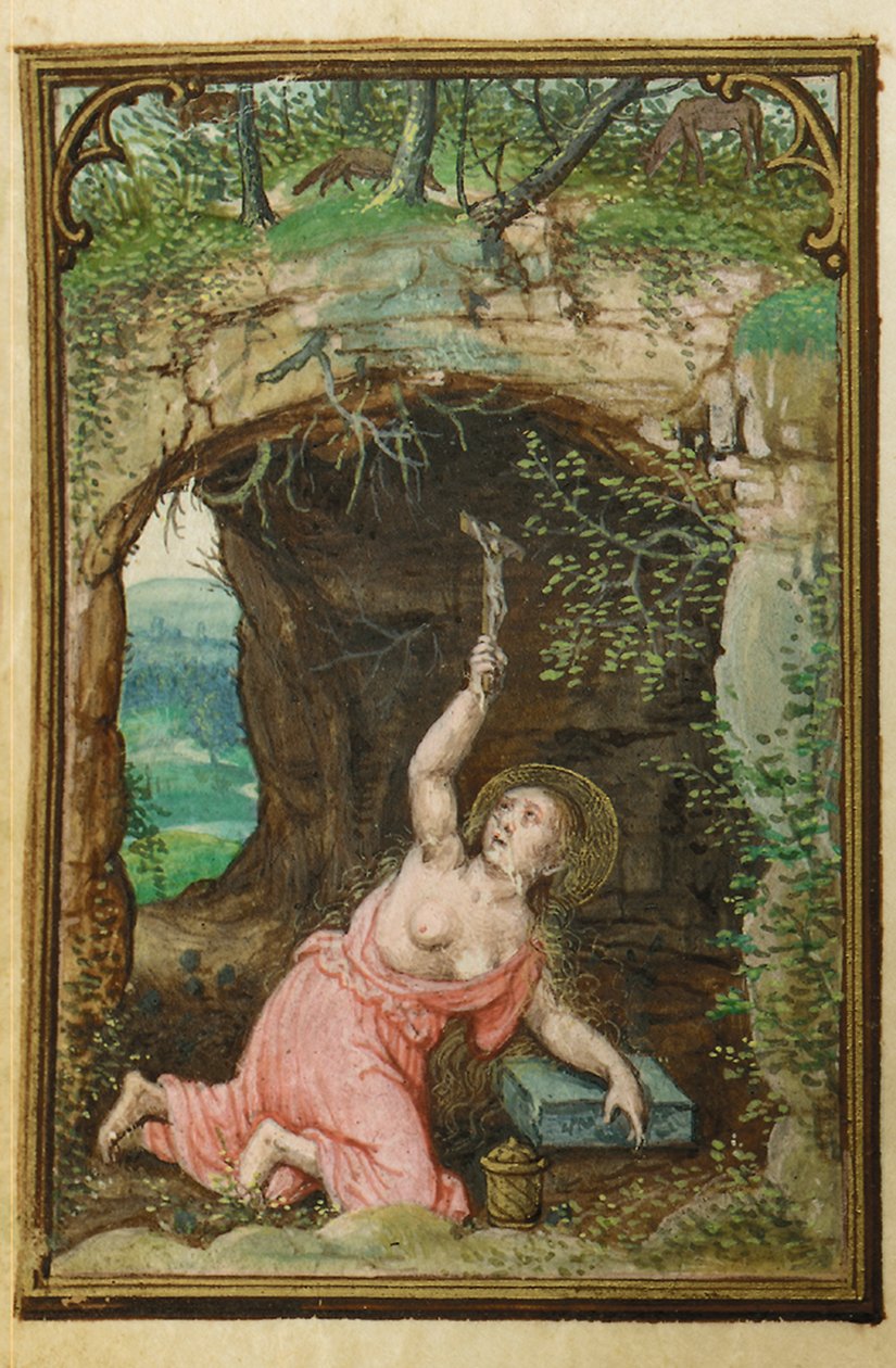 Minyatür bir Saatler Kitabından bir folyo, Roma kullanımı, Bruges, 1530-35 by Simon Bening