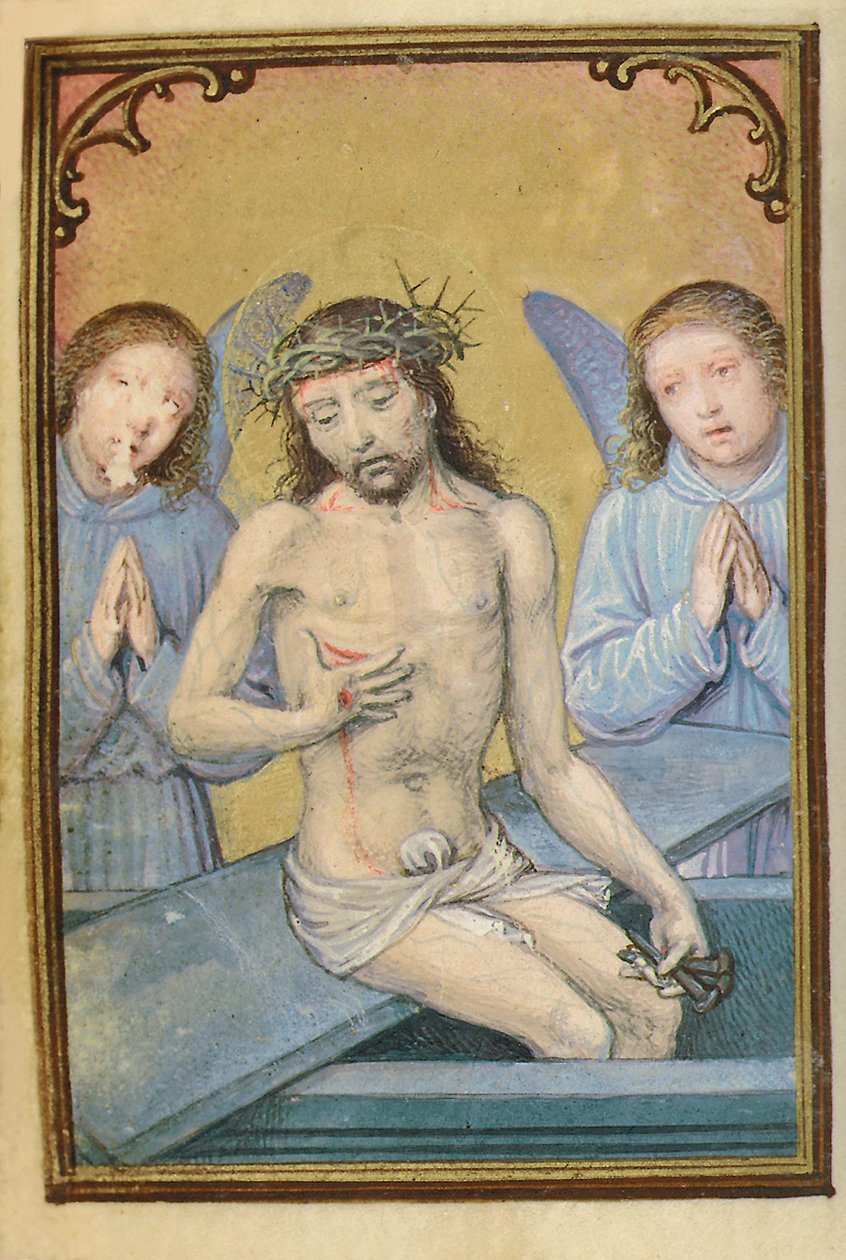 Minyatür bir Saatler Kitabından bir folyo, Roma kullanımı, Bruges, 1530-35 by Simon Bening