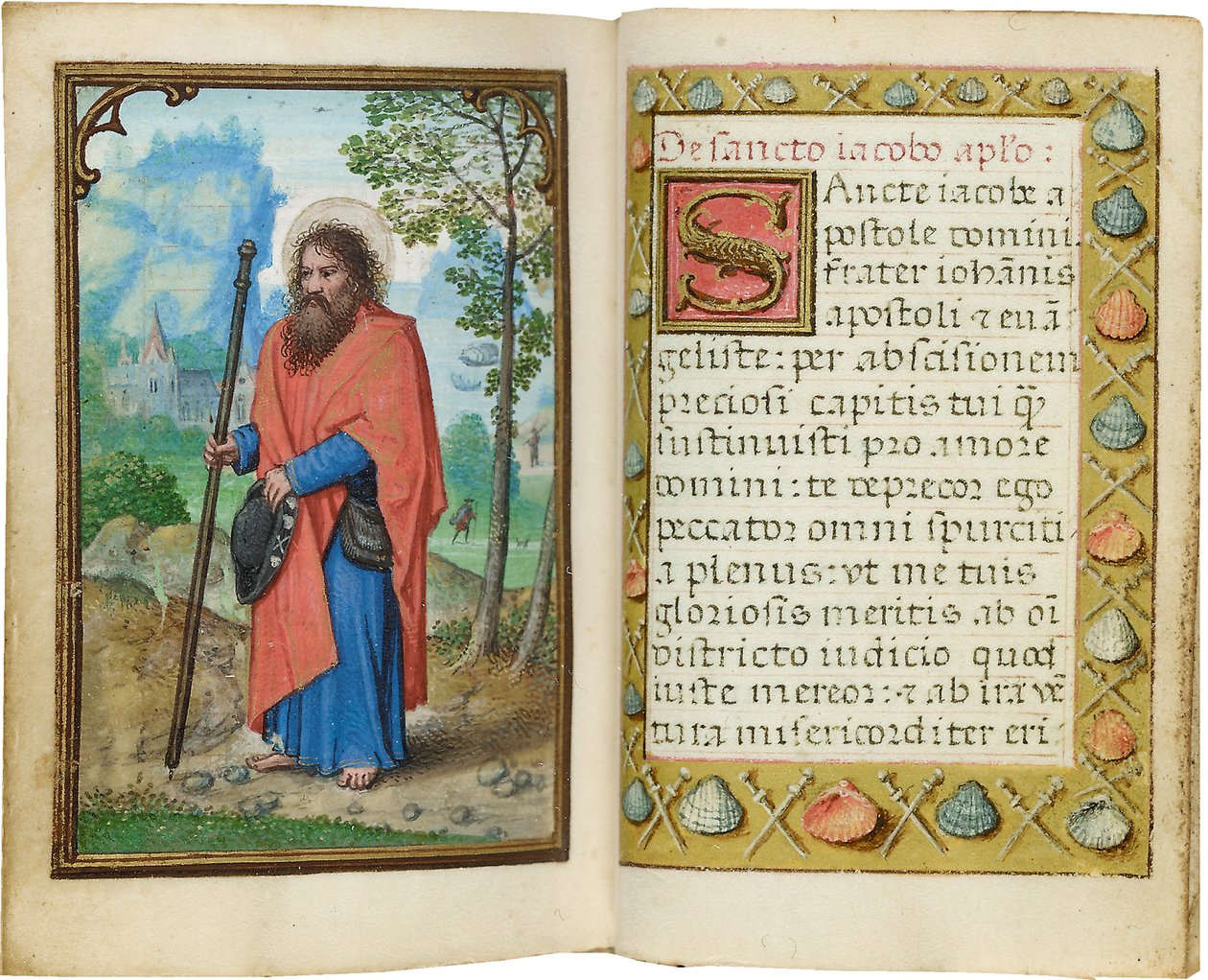 Minyatür bir Saatler Kitabından bir folyo, Roma kullanımı, Bruges, 1530-35 by Simon Bening