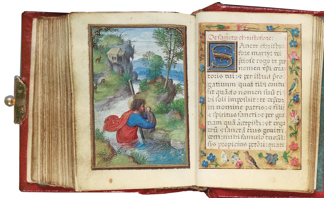 Minyatür bir Saatler Kitabından bir folyo, Roma kullanımı, Bruges, 1530-35 by Simon Bening