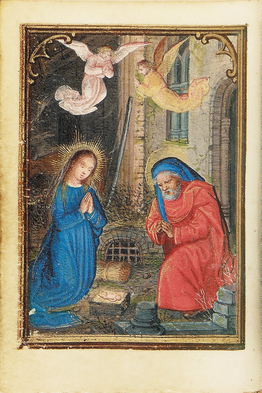 Minyatür bir Saatler Kitabından bir folyo, Roma kullanımı, Bruges, 1530-35 by Simon Bening