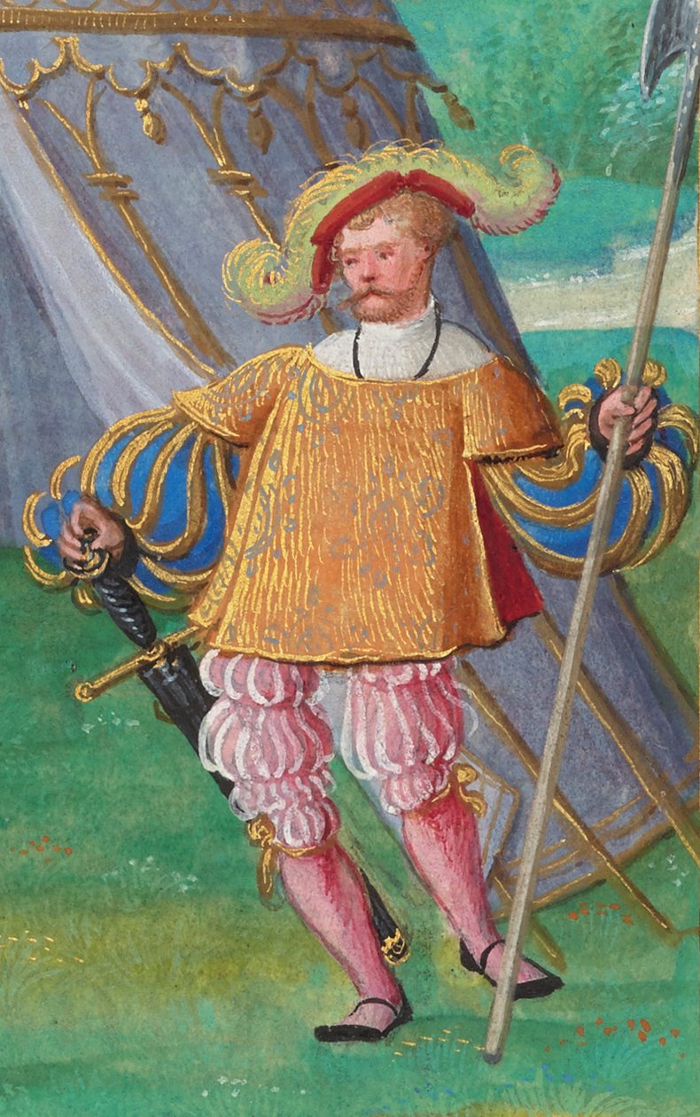 Jacques de Lalaing, c.1530-40 (tempera, altın varak ve parşömen üzerine mürekkep) by Simon Bening