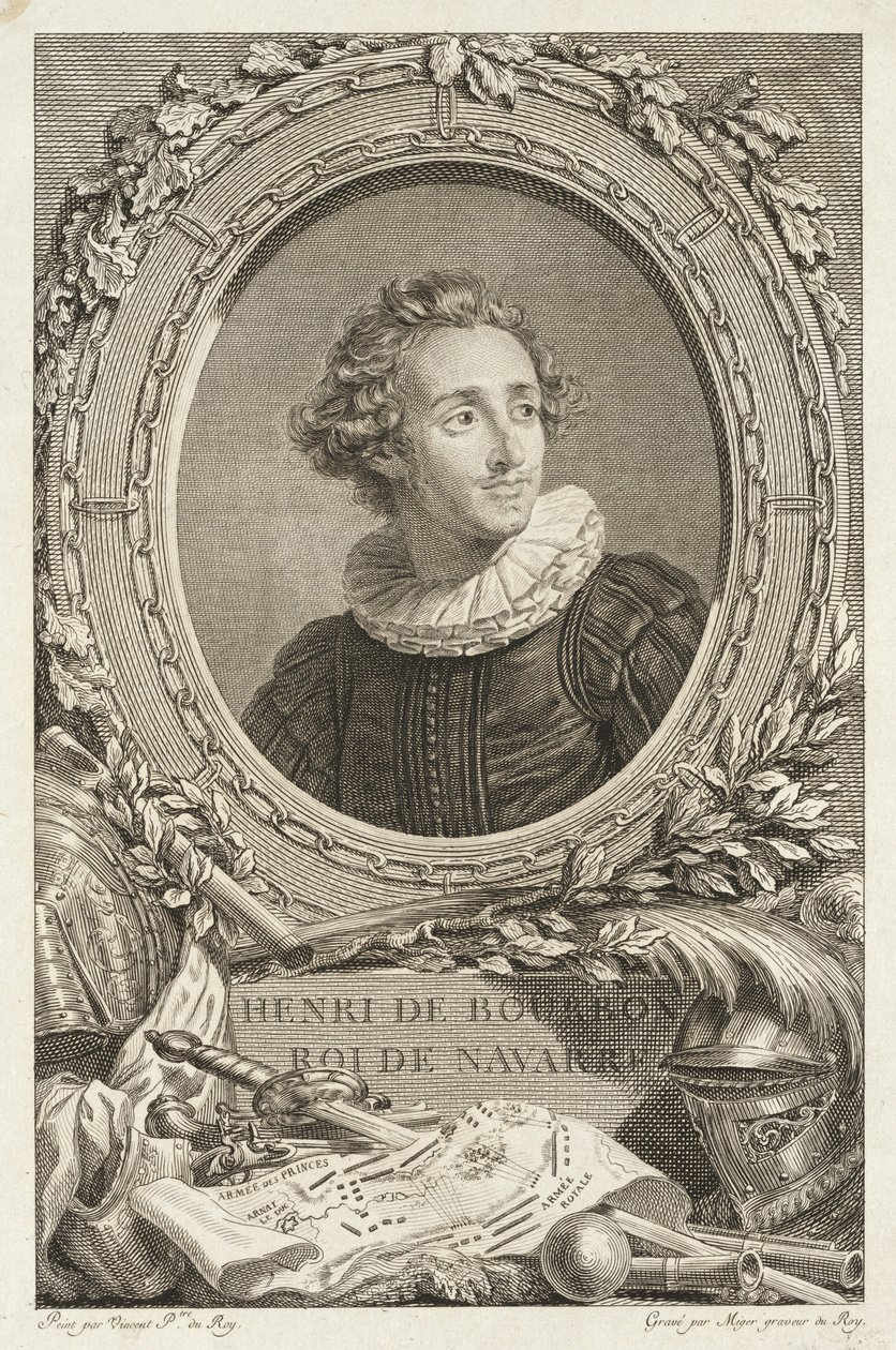 Navarre Kralı Henri de Bourbon by Simon Charles Miger after François André Vincent